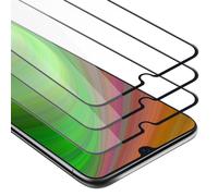 Cadorabo 3x film blindé plein écran pour Samsung Galaxy A50 film de protection en noir verre de protection d'écran tempered