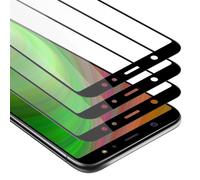 Cadorabo 3x film blindé plein écran pour Samsung Galaxy A6 2018 film de protection en noir verre de protection d'écran tempéré