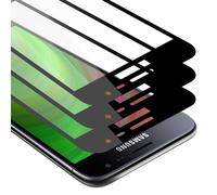 Cadorabo 3x film blindé plein écran pour Samsung Galaxy J3 / J3 DUOS 2016 film de protection en noir tempéré