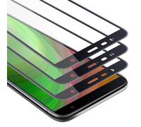 Cadorabo 3x film blindé plein écran pour Samsung Galaxy J4 PLUS film de protection en noir verre de protection d'écran tempéré