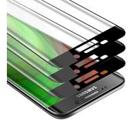 Cadorabo 3x film blindé plein écran pour Samsung Galaxy S6 EDGE film de protection en noir verre de protection d'écran tempéré