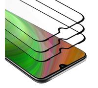 Cadorabo 3x film blindé plein écran pour Xiaomi Mi A3 film de protection en noir verre de protection d'écran tempered