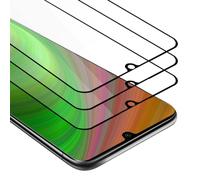 Cadorabo 3x film blindé plein écran pour Xiaomi RedMi Note 10 film de protection en noir verre de protection d'écran tempered