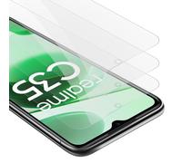 Cadorabo 3x film blindé pour Realme C35 / Narzo 50A PRIME film de protection en transparent film tempéré verre de protection d'écran