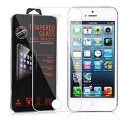 cadorabo 3x Film de protection compatible avec Apple iPhone 5 / 5S / SE 2016 en HAUTE TRANSPARENT - 3x Verre de protection d'écran durci (Tempered) d'une dureté de 9H avec compatibilité 3D Touch