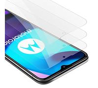 cadorabo 3x Verre Trempé compatible avec Motorola MOTO E20 / E30 / E40 en HAUTE TRANSPARENT - Pack de 3 Verre de protection d'écran trempé (Tempered) en dureté 9H avec 3D touch