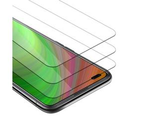 cadorabo 3x Verre Trempé compatible avec Oppo Reno4 en HAUTE TRANSPARENT - Pack de 3 Verre de protection d'écran trempé (Tempered) en dureté 9H avec 3D touch