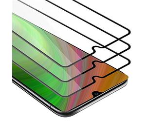 cadorabo 3x Verre Trempé couverture complète compatible avec Huawei MATE 20 en TRANSPARENT avec NOIR - Pack de 3 Verre de protection d'écran trempé (Tempered) en dureté 9H avec 3D touch