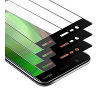 cadorabo 3x Verre Trempé couverture complète compatible avec Nokia 3 2017 en TRANSPARENT avec NOIR - Pack de 3 Verre de protection d'écran trempé (Tempered) en dureté 9H avec 3D touch