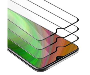 cadorabo 3x Verre Trempé couverture complète compatible avec OnePlus 6T en TRANSPARENT avec NOIR - Pack de 3 Verre de protection d'écran trempé (Tempered) en dureté 9H avec 3D touch