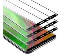 cadorabo 3x Verre Trempé couverture complète compatible avec Samsung Galaxy NOTE 8 en TRANSPARENT avec NOIR - Pack de 3 Verre de protection d'écran trempé (Tempered) en dureté 9H avec 3D touch