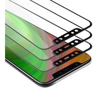 cadorabo 3x Verre Trempé couverture complète compatible avec Xiaomi Pocophone F1 en TRANSPARENT avec NOIR - Pack de 3 Verre de protection d'écran trempé (Tempered) en dureté 9H avec 3D touch