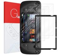 cadorabo 4x plein écran en verre trempé compatible avec Nintendo Steam Deck 4in1 - Film de protection en - Pack de 4 verres de protection d'écran trempés avec aide à l'installation