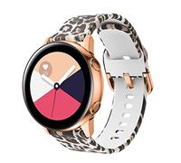 cadorabo Bracelet en silicone 20mm compatible avec Samsung Galaxy Watch 42mm / 3/4 / 5 en design imprimé LÉOPARD - Bracelet de remplacement pour Huawei Watch 2 pour Nokia Steel uvm
