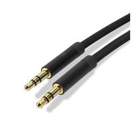 Cadorabo Câble audio auxiliaire 3.5mm 2m en Noir - Câble jack stéréo compatible avec les appareils courants dotés d'une prise auxiliaire de 3.5 mm