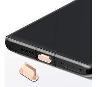 cadorabo Capuchon de Protection Compatible avec USB C en Or - Bouchon de Protection Anti-poussière pour Le Port de Chargement à l'épreuve de la poussière