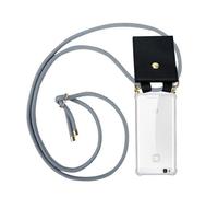 Cadorabo Chaîne de téléphone portable compatible avec Huawei P9 LITE 2016 / G9 LITE en GRIS ARGENTÉ - Étui de protection en silicone avec anneaux dorés, cordon et étui amovible