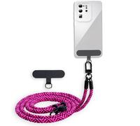cadorabo Chaîne de téléphone Portable Compatible avec Nokia G22 en Rose - Cordon de téléphone réglable Pad Amovible pour insérer