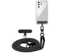 Cadorabo Chaîne de téléphone portable pour Realme C35 / Narzo 50A PRIME en NOIR - Étui pour téléphone portable avec cordon réglable à porter autour du cou