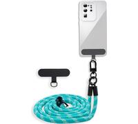 Cadorabo Chaîne de téléphone portable pour Realme C35 / Narzo 50A PRIME en VERT - JAUNE - Étui de téléphone portable avec cordon réglable à porter autour du cou