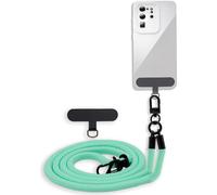 Cadorabo Chaîne pour téléphone portable HTC Desire 626G en TURQUOISE - Étui pour téléphone portable avec cordon réglable à porter autour du cou