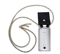 cadorabo Coque Collier pour Honor 5C in Rainbow - Housse Protection en Silicone Transparent avec Anneaux Dorés, Cordon pour Mettre Autour de Cou et Etui Détachable