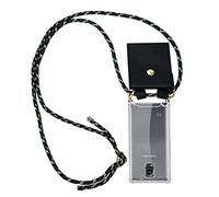 cadorabo Coque Collier pour Samsung Galaxy Note 4 in Camouflage - Housse Protection en Silicone Transparent avec Anneaux Dorés, Cordon pour Mettre Autour de Cou et Etui Détachable