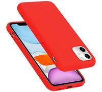 cadorabo Coque Compatible avec Apple iPhone 11, Étui Housse en Silicone- Coque pour iPhone 11- Protection Antichoc, Anti-Empreintes- TPU Housse de Protection - Mat Liquid Red
