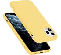 cadorabo Coque Compatible avec Apple iPhone 11 Pro, Étui Housse en Silicone- Coque pour iPhone 11 Pro- Protection Antichoc, Anti-Empreintes- TPU Housse de Protection - Mat Liquid Yellow