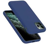 cadorabo Coque Compatible avec Apple iPhone 11 Pro Max, Étui Housse en Silicone- Coque pour iPhone 11 Pro Max- Protection Antichoc, Anti-Empreintes- TPU Housse de Protection - Mat Liquid Blue
