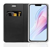 cadorabo Coque Compatible avec Apple iPhone 13 Mini en Classy Noir - Housse Protection avec Fermoire Magnétique, Stand Horizontal et Fente Carte - Portefeuille Etui Poche Folio Case Cover