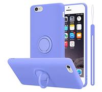 cadorabo Coque Compatible avec Apple iPhone 6 Plus / 6S Plus en Liquid Light Purple - Etui pour Téléphone Portable en Silicone TPU Souple avec Anneau - Coque en Silicone Ultra Slim Soft Back Cover
