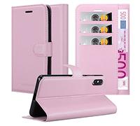cadorabo Coque Compatible avec Apple iPhone X/XS en Rose - Housse Protection avec Fermoire Magnétique, Stand Horizontal et Fente Carte - Portefeuille Etui Poche Folio Case Cover