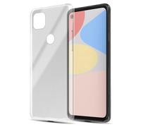 cadorabo Coque Compatible avec Google Pixel 4a 5G en Complet Transparent - Housse Protection Souple en Silicone TPU avec Anti-Choc et Anti-Rayures - Ultra Slim Fin Gel Case Cover Bumper