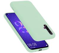 cadorabo Coque Compatible avec Huawei Nova 5T / Honor 20 / Honor 20S en Liquid Light Green - Housse Protection Souple en Silicone TPU avec Anti-Choc et Anti-Rayures - Ultra Slim Fin Gel Case Cover
