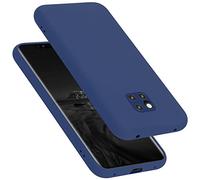 cadorabo Coque Compatible avec Huawei Mate 20 Pro, Étui Housse en Silicone- Coque pour Mate 20 Pro- Protection Antichoc, Anti-Empreintes- TPU Housse de Protection - Mat Liquid Blue