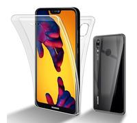 cadorabo Coque Compatible avec Huawei P20 Lite 2018 / Nova 3E en Transparent - 360° Full Body Housse de Protection - Protection Frontale et Dorsale, Protection intégrale avec Protection d'écran