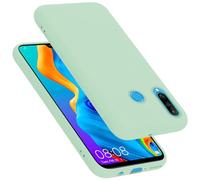 cadorabo Coque Compatible avec Huawei P30 Lite, Étui Housse en Silicone- Coque pour P30 Lite- Protection Antichoc, Anti-Empreintes- TPU Housse de Protection - Mat Liquid Light Green