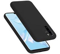 cadorabo Coque Compatible avec Huawei P30 Pro, Étui Housse en Silicone- Coque pour P30 Pro- Protection Antichoc, Anti-Empreintes- TPU Housse de Protection - Mat Liquid Black