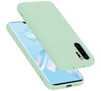 cadorabo Coque Compatible avec Huawei P30 Pro, Étui Housse en Silicone- Coque pour P30 Pro- Protection Antichoc, Anti-Empreintes- TPU Housse de Protection - Mat Liquid Light Green