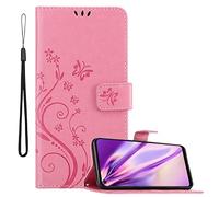cadorabo Coque Compatible avec Huawei P40 Lite E en Rose Floral - Housse Protection en Design de Fleur avec Fermoire Magnétique, Stand Horizontal et 3 Fentes Cartes - Etui Poche Folio Case Cover