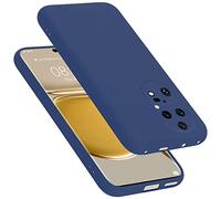 cadorabo Coque Compatible avec Huawei P50 Pro, Étui Housse en Silicone- Coque pour P50 Pro- Protection Antichoc, Anti-Empreintes- TPU Housse de Protection - Mat Liquid Blue