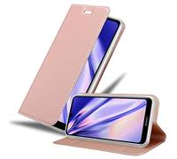 cadorabo Coque Compatible avec Huawei Y6 2019 en Classy Or ROSÉ - Housse Protection avec Fermoire Magnétique, Stand Horizontal et Fente Carte - Portefeuille Etui Poche Folio Case Cover