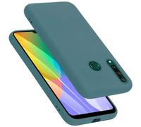 cadorabo Coque Compatible avec Huawei Y6P, Étui Housse en Silicone- Coque pour Y6P- Protection Antichoc, Anti-Empreintes- TPU Housse de Protection - Mat Liquid Green