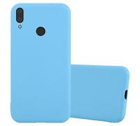 cadorabo Coque Compatible avec Huawei Y7 2019 / Y7 Prime 2019 en Candy Bleu - Housse Protection Souple en Silicone TPU avec Anti-Choc et Anti-Rayures - Ultra Slim Fin Gel Case Cover Bumper