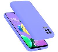 cadorabo Coque Compatible avec LG K52 / K62 / Q52, Étui Housse en Silicone- Coque pour K52 / K62 / Q52- Protection Antichoc, Anti-Empreintes- TPU Housse de Protection - Mat Liquid Light Purple