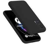 cadorabo Coque Compatible avec Motorola Edge 20 Pro/Edge S Pro, Étui Housse en Silicone- Coque pour Edge 20 Pro/Edge S Pro- Protection Antichoc, Anti-Empreintes- TPU Housse - Mat Liquid Black