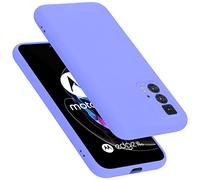 cadorabo Coque Compatible avec Motorola Edge 20 Pro/Edge S Pro, Étui Housse en Silicone- Coque pour Edge 20 Pro/Edge S Pro- Protection Antichoc, Anti-Empreintes - Mat Liquid Light Purple
