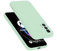 cadorabo Coque Compatible avec Motorola Edge 20 Pro/Edge S Pro, Étui Housse en Silicone- Coque pour Edge 20 Pro/Edge S Pro- Protection Antichoc, Anti-Empreintes - Mat Liquid Light Green