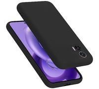 cadorabo Coque Compatible avec Motorola Edge 30 Neo, Étui Housse en Silicone- Coque pour Edge 30 Neo- Protection Antichoc, Anti-Empreintes- TPU Housse de Protection - Mat Liquid Black